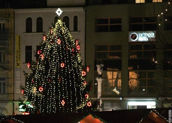 Vánoní strom a trhy v Ústí nad Labem
