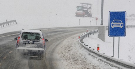 Na nové trase chybjí ukazatele, které by idie smrovaly na Zlín. Ilustraní foto