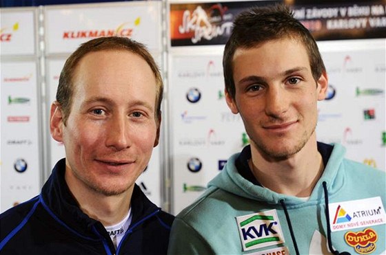 Luká Bauer (vlevo) sice bude na startu letní Ski Tour chybt, fanoukm se ale pedstaví teba Martin Jak.