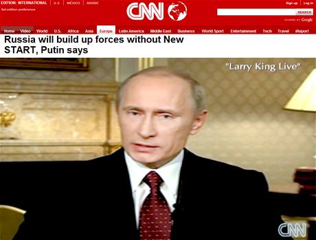Rusk premir Vladimir Putin odpovd v poadu Larryho Kinga.