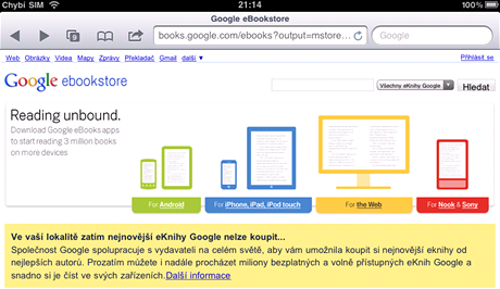 Google zaal prodvat elektronick knihy