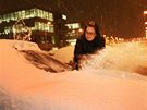 Sníh v centru Brna. (1. prosince 2010)