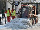 klid snhu v centru Olomouce.