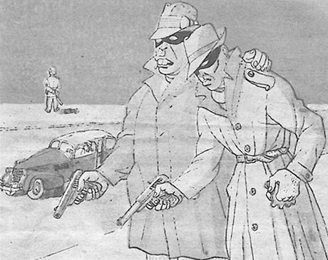 Komunistick propaganda - dobov karikatura