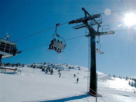 Rokytnice nad Jizerou. Stanice lanovky na Lysé hoe