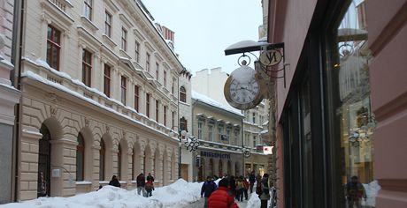 Opravená fasáda Hotelu Praha v Jablonci nad Nisou.