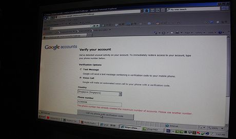 Na vaem tu jsme zaznamenali neobvyklou aktivitu. Ochranu emailu na Googlu nepelstilo ani falen singapursk slo 