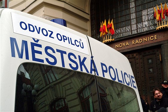 Agresor vykopl okno policejního automobilu. (Ilustraní snímek)