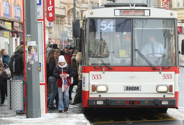 Trolejbus v Ústí nad Labem.