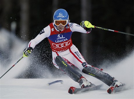 Marlies Schildov z Rakouska opanovala prvn kolo slalomu Svtovho pohru v Semmeringu.