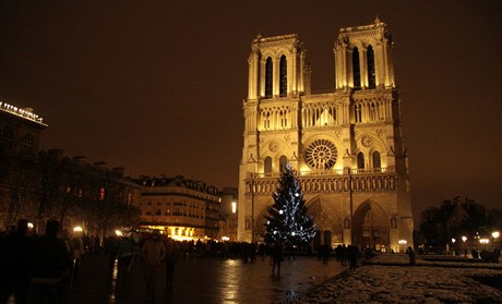 Bezpenostn opaten ve vnon Pai u katedrly Notre Dame
