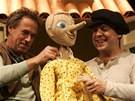 Nov pohdka Pinocchio ve Slovckm divadle. Na snmku Tom ulaj a Pavel Majkus (vlevo).