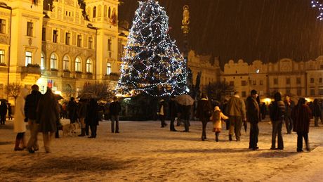 Pernštýnské náměstí na Štědrý večer Pernštýnské náměstí na Štědrý večer