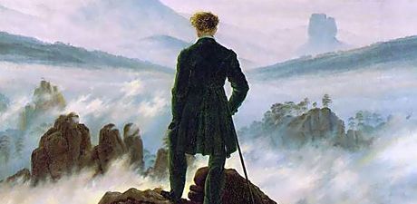 Caspar David Friedrich - Poutník nad moem mlh
