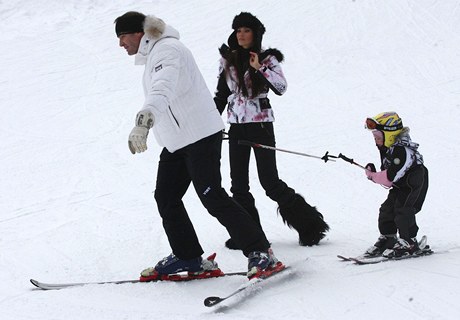 Andrea Vereov s rodinou na lych