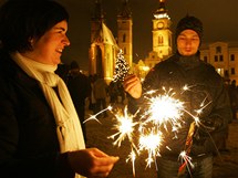 Novoron oslavy v Hradci Krlov (1. ledna 2011)