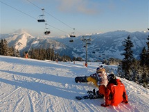 Zell am See. Panoramatick pohledy na Vysok Taury