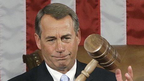 John Boehner pi prvním zasedání Kongresu v novém sloení (5. ledna 2011)