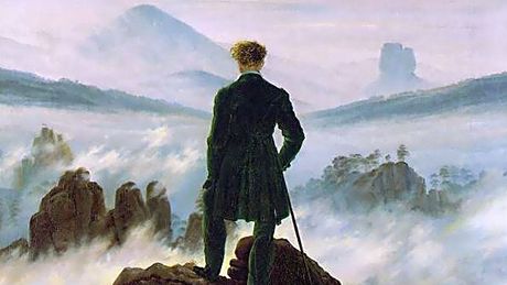 Caspar David Friedrich - Poutník nad moem mlh