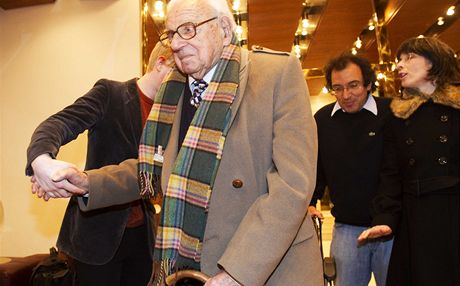 Sir Nicholas Winton v Praze v roce 2011