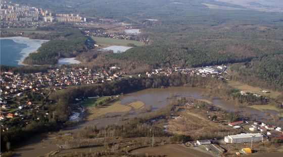 Povodn leden 2011 - Plze Bílá Hora