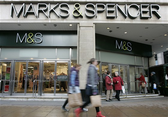 Britský obchodní dm Marks & Spencer. Ilustraní foto