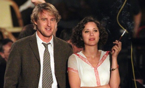 Owen Wilson a Marion Cotillardová pi natáení filmu Midnight in Paris 