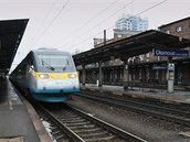 Pendolino na olomouckém hlavním nádraží. Pendolino na olomouckém hlavním nádraží.