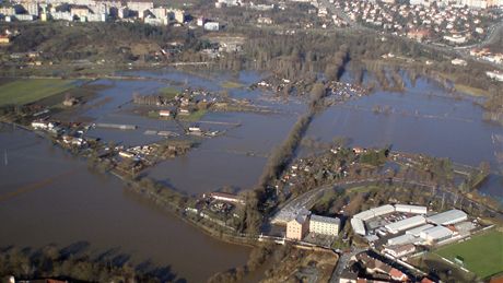 Povodn leden 2011 - Plze Kilometrovka