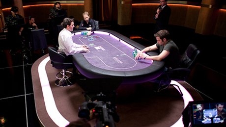 Daniel Negreanu a Evžen Kačalov u finálového stolu Daniel Negreanu a Evžen Kačalov u finálového stolu