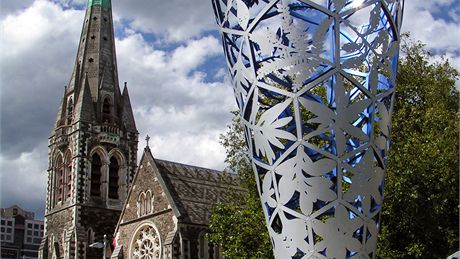 Centrum Christchurch. Tady na Jiním ostrov sídlí mladá eská krajanská komunita.