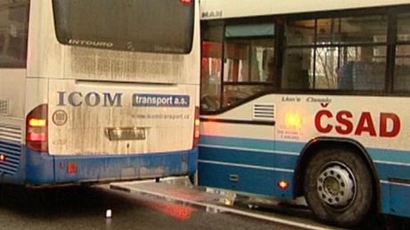 Nehoda autobusu v eských Budjovicích