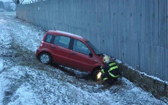 Nehoda u obce ernovír.