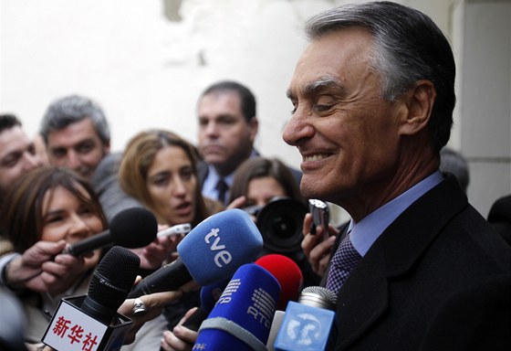 Dosavadní portugalský prezident Cavaco Silva.