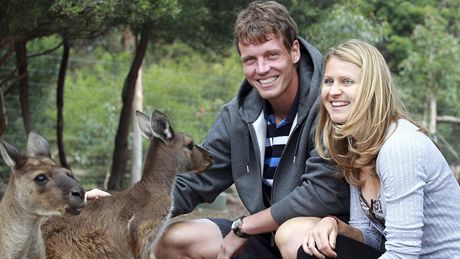 Tomáš Berdych a Lucie Šafářová v melbournské ZOO Tomáš Berdych a Lucie Šafářová v melbournské ZOO