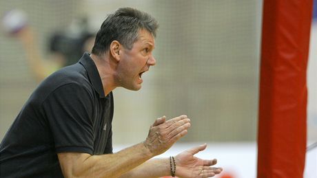 Petr Brom, trenér Českých Budějovic. Petr Brom, trenér Českých Budějovic.