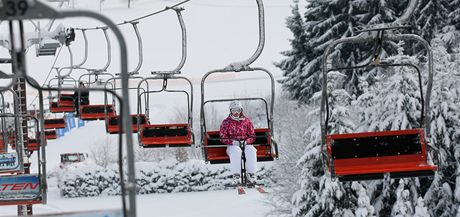 Ski snowpark na Harusov kopci v Novm Mst na Morav.