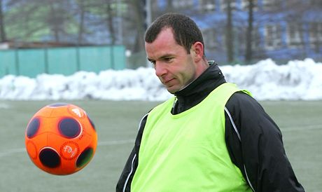 Frantiek Díal na tréninku fotbalového Sokolova.