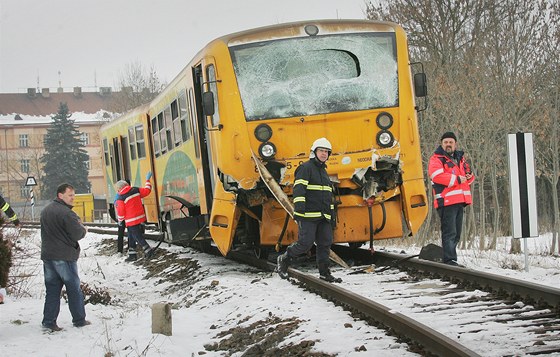 Sráka vlak ve Vodanech si vyádala jeden lidský ivot. Nehodu pravdpodobn