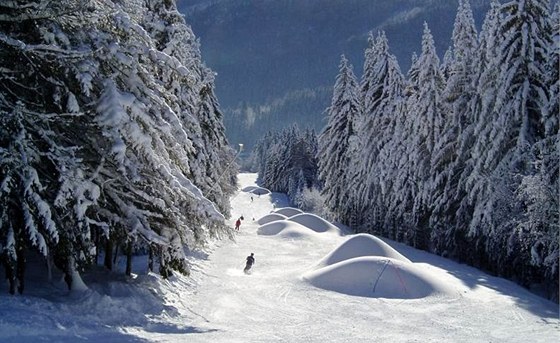 Krkonoe, Skiaréna erná hora - Janské Lázn