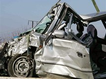 Tragick dopravn nehoda na dlnici v Prostjov. (9. nora 2011)