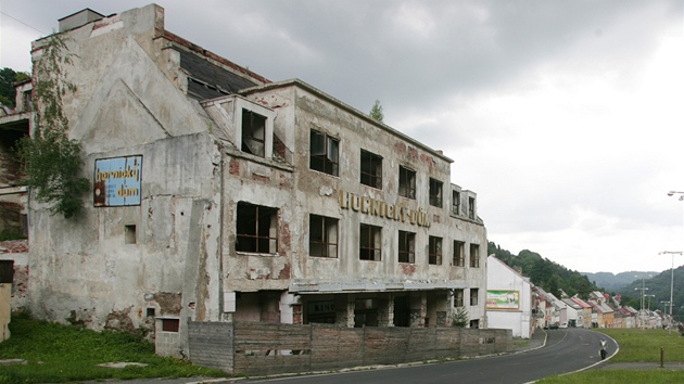 Ruina Hornickho domu v Jchymov.