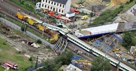 Tragická havárie vlaku EuroCity ve Studénce na Novojiínsku