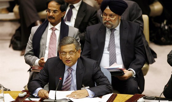 Indický éf diplomacie S. M. Krishna te patný projev na RB OSN (11. února 2011).