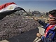 Khirsk nmst Tahrr zaplavily desetitisce Egypan v rmci Pochodu vtzstv (18. nora 2011)