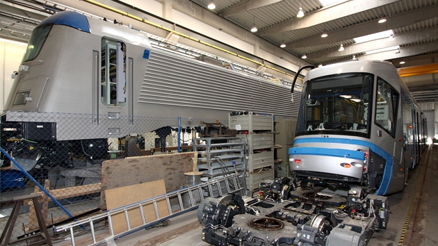 Výroba nové lokomotivy koda pro D: skí lokomotivy v základním laku
