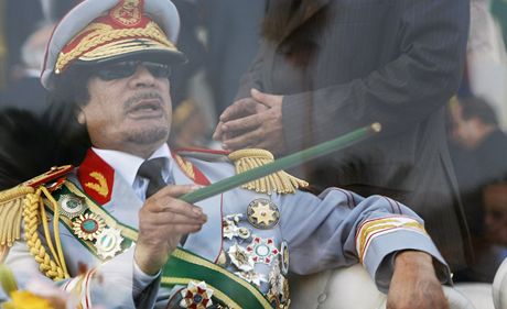 Libyjský prezident Muammar Kaddáfí 