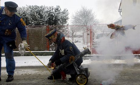 Tradin masopustn rikov koleda vyrazila v sobotu v Nesmni na eskobudjovicku.