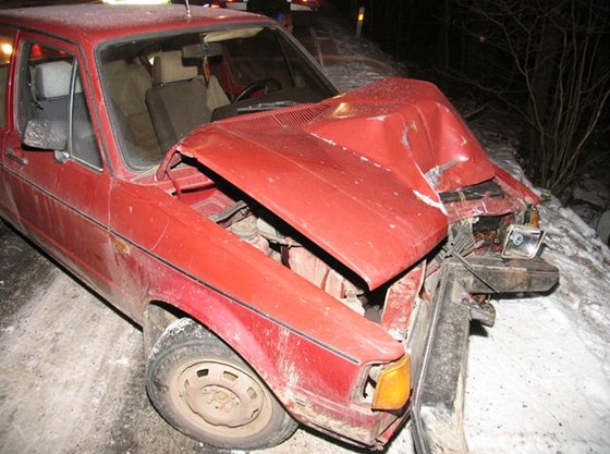 Nehoda u obce Rovná na Sokolovsku