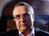 Miroslav Kalousek ve volebním štábu TOP 09. (16. října 2010)